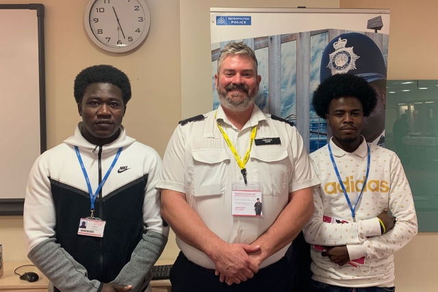 PC Coupe with two Lewisham College learners 